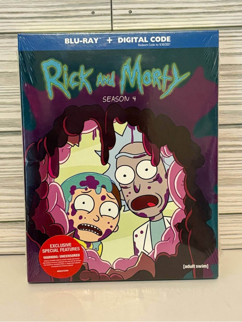 Rick and Morty Season 4 (Blu-ray + Digital Code) Brand New Sealed Adult Swim